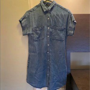 WOMENS denim t shirt dress XS